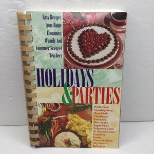 Vintage 2003 Holidays Parties Cookbook Easy Recipes From Home Economics Teachers